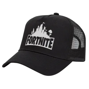 Fortnite, Καπέλο Trucker με Δίχτυ, Μαύρο, (ΒΑΜΒΑΚΕΡΟ, ΠΑΙΔΙΚΟ, UNISEX, ONE SIZE)