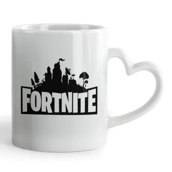 Fortnite, Mug heart handle, ceramic, 330ml