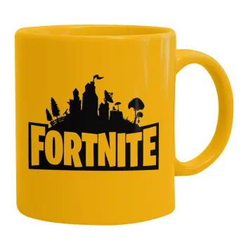 Fortnite, Ceramic coffee mug yellow, 330ml