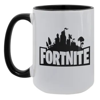 Fortnite, Κούπα Mega 15oz, κεραμική Μαύρη, 450ml