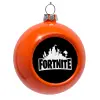 Orange Christmas tree ornament bauble 8cm