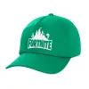 Adult Baseball Cap, 100% Cotton, Green (COTTON, ADULT, UNISEX, ONE SIZE)