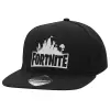 Adult Flat Snapback Hat Black, (100% COTTON TWILL, ADULT, UNISEX, ONE SIZE)