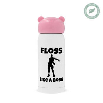 Fortnite Floss Like a Boss, Ροζ ανοξείδωτο παγούρι θερμό (Stainless steel), 320ml