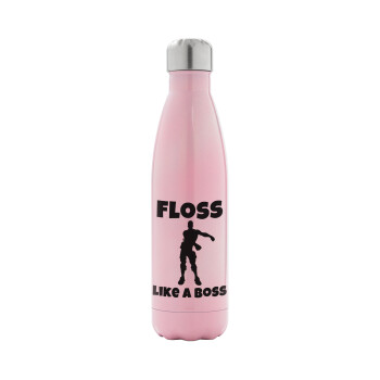Fortnite Floss Like a Boss, Metal mug thermos Pink Iridiscent (Stainless steel), double wall, 500ml