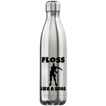 Fortnite Floss Like a Boss, Inox (Stainless steel) hot metal mug, double wall, 750ml