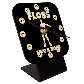Fortnite Floss Like a Boss, Επιτραπέζιο ρολόι σε φυσικό ξύλο (10cm)
