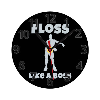 Fortnite Floss Like a Boss, Ρολόι τοίχου γυάλινο (20cm)