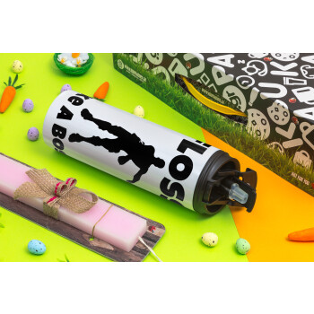 Fortnite Floss Like a Boss, Easter candle,Travel Tumbler 2 Lids, with metal straw & cleaning brush & aromatic flat candle (30cm) (PINK)