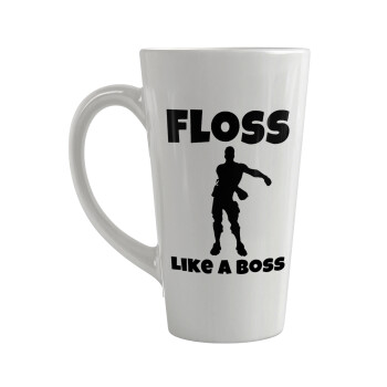 Fortnite Floss Like a Boss, Κούπα κωνική Latte Μεγάλη, κεραμική, 450ml