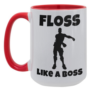 Fortnite Floss Like a Boss, Κούπα Mega 15oz, κεραμική Κόκκινη, 450ml
