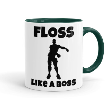 Fortnite Floss Like a Boss, Mug colored green, ceramic, 330ml