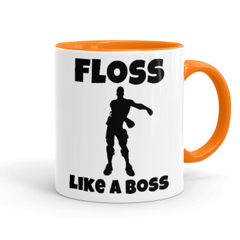 Fortnite Floss Like a Boss, Κούπα χρωματιστή πορτοκαλί, κεραμική, 330ml