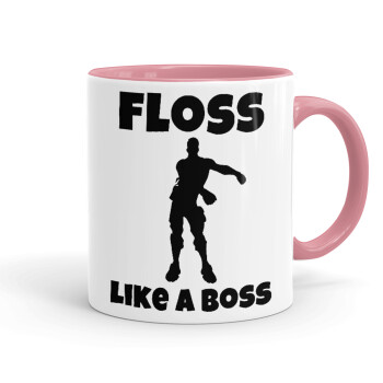 Fortnite Floss Like a Boss, Κούπα χρωματιστή ροζ, κεραμική, 330ml