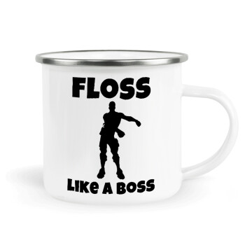 Fortnite Floss Like a Boss, Metallic enamel cup white 360ml
