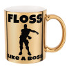 Mug ceramic, gold mirror, 330ml