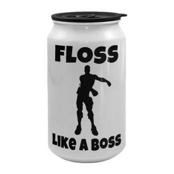 Fortnite Floss Like a Boss, Κούπα ταξιδιού μεταλλική με καπάκι (tin-can) 500ml