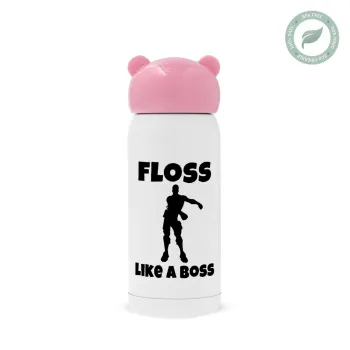 Fortnite Floss Like a Boss, Ροζ ανοξείδωτο παγούρι θερμό (Stainless steel), 320ml