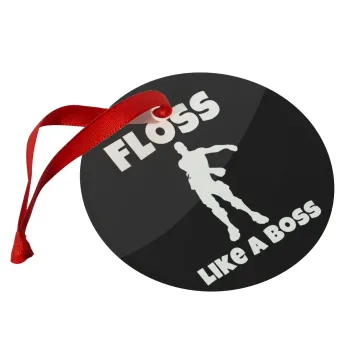 Fortnite Floss Like a Boss, Στολίδι Χριστουγεννιάτικο στολίδι γυάλινο 9cm
