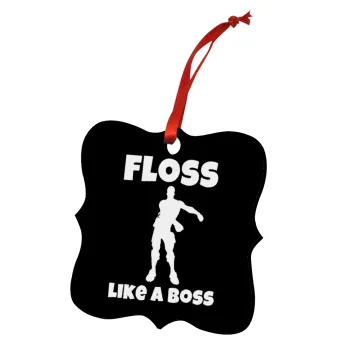 Fortnite Floss Like a Boss, Christmas ornament polygon wooden 7.5cm