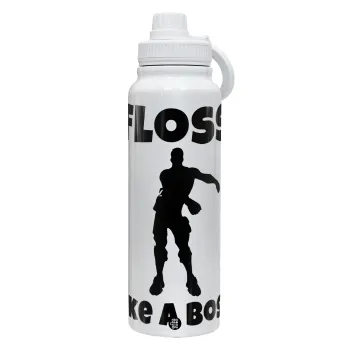 Fortnite Floss Like a Boss, Θερμός 1L Ανοξείδωτο με Βάση Κινητού & Διπλά Τοιχώματα