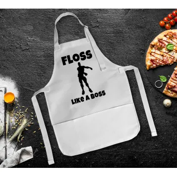 Fortnite Floss Like a Boss, Ποδιά Σεφ Ολόσωμη Παιδική (με ρυθμιστικά και 2 τσέπες)