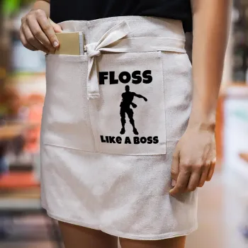 Fortnite Floss Like a Boss, Ποδιά Μέσης με διπλή τσέπη Barista/Bartender, Beige