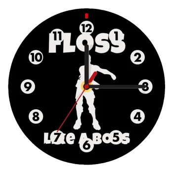 Fortnite Floss Like a Boss, Wooden wall clock (20cm)