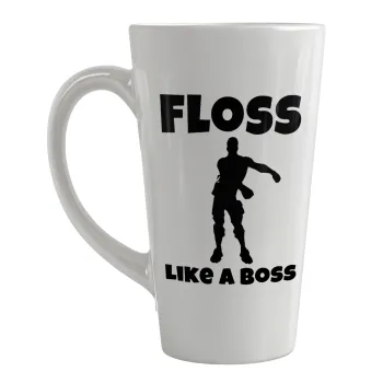 Fortnite Floss Like a Boss, Κούπα κωνική Latte Μεγάλη, κεραμική, 450ml