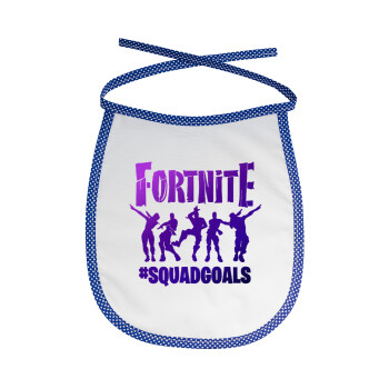Fortnite #squadgoals, Σαλιάρα μωρού αλέκιαστη με κορδόνι Μπλε