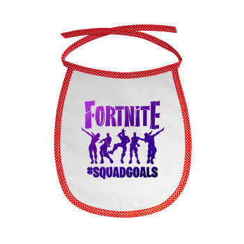Fortnite #squadgoals, Σαλιάρα μωρού αλέκιαστη με κορδόνι Κόκκινη