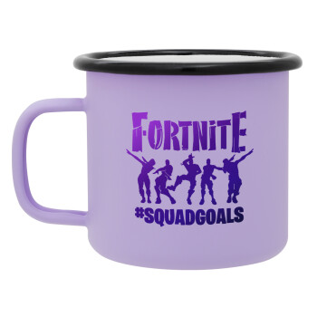 Fortnite #squadgoals, Κούπα Μεταλλική εμαγιέ ΜΑΤ Light Pastel Purple 360ml