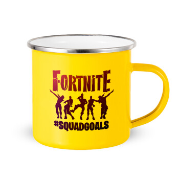 Fortnite #squadgoals, Yellow Enamel Metallic Cup 360ml