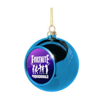 Fortnite #squadgoals, Blue Christmas tree ball ornament 8cm