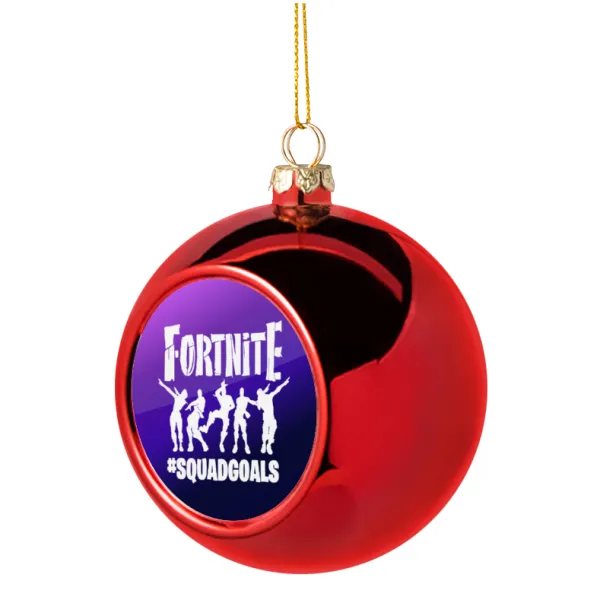 Fortnite #squadgoals — Christmas tree ball Red 8cm