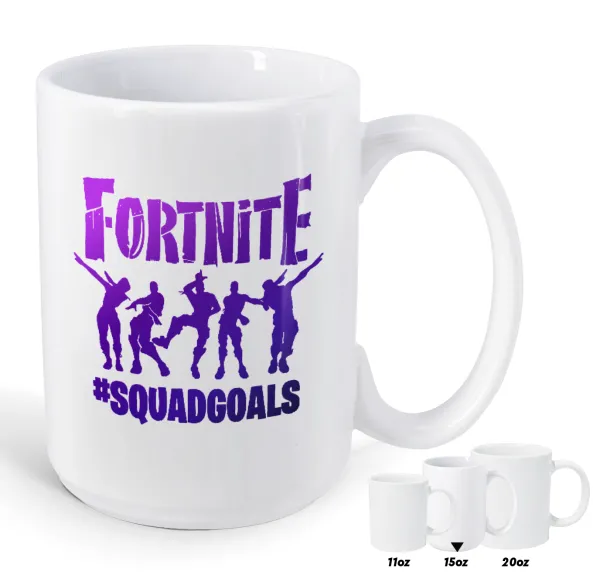 Fortnite #squadgoals — Mega mug, ceramic, 450ml