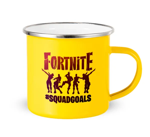 Fortnite #squadgoals — Yellow Enamel Metallic Cup 360ml