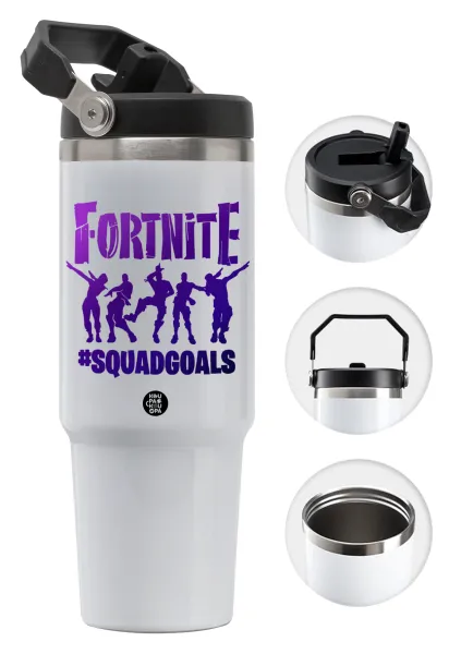 Fortnite #squadgoals — 30oz stainless Steel Tumbler with Handle