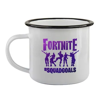 Fortnite #squadgoals, Κούπα εμαγιέ με μαύρο χείλος 360ml