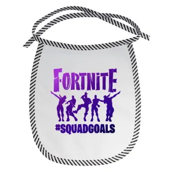 Fortnite #squadgoals, Σαλιάρα μωρού αλέκιαστη με κορδόνι Μαύρη