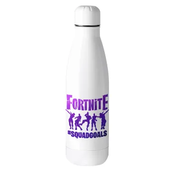 Fortnite #squadgoals, Μεταλλικό παγούρι θερμός (Stainless steel), 500ml