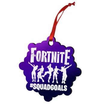Fortnite #squadgoals, Στολίδι Χριστουγεννιάτικο στολίδι snowflake ξύλινο 7.5cm