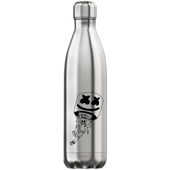 Fortnite Marshmello, Inox (Stainless steel) hot metal mug, double wall, 750ml