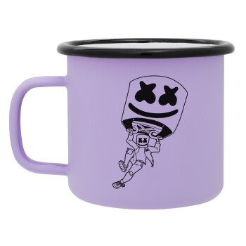 Fortnite Marshmello, Κούπα Μεταλλική εμαγιέ ΜΑΤ Light Pastel Purple 360ml