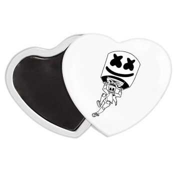 Fortnite Marshmello, Μαγνητάκι καρδιά (57x52mm)
