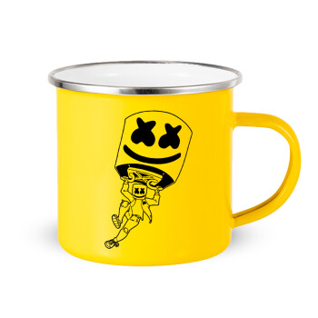 Fortnite Marshmello, Yellow Enamel Metallic Cup 360ml