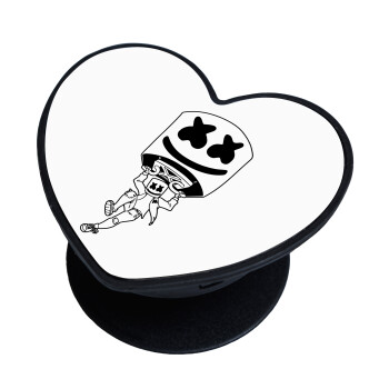 Fortnite Marshmello, Phone Holders Stand  καρδιά Μαύρο Βάση Στήριξης Κινητού στο Χέρι