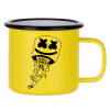 Metallic enamel MATT Yellow cup 360ml