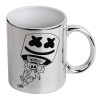 Mug ceramic, silver mirror, 330ml