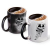 Color changing magic Mug, ceramic, 330ml when adding hot liquid inside, the black colour desappears (1 pcs)